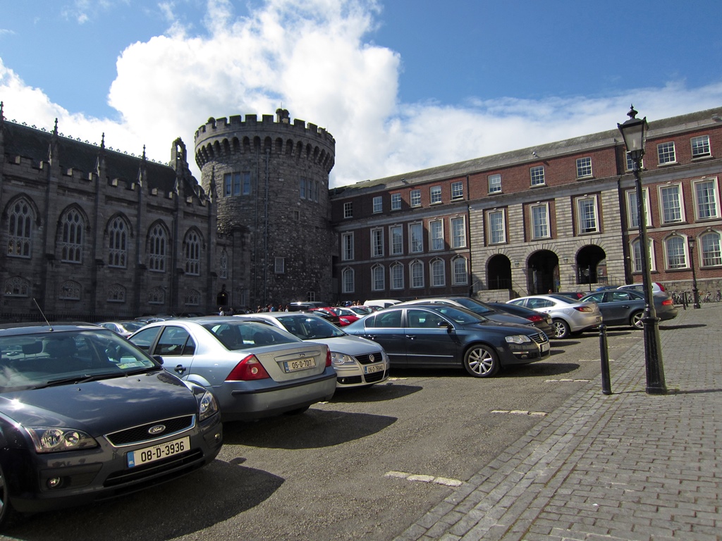 Dublin Castle from Parking Lot